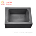 Rectangular shaped graphite ingot molds for melting and pouring gold ingots